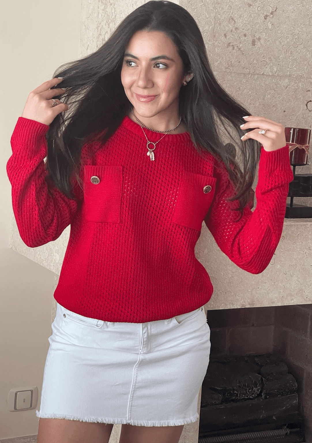 Sueter redondo con carteras 4