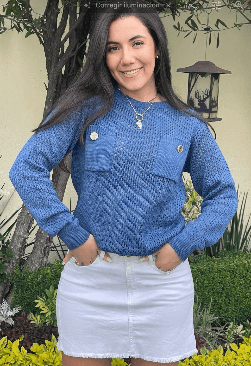 Sueter redondo con carteras 6