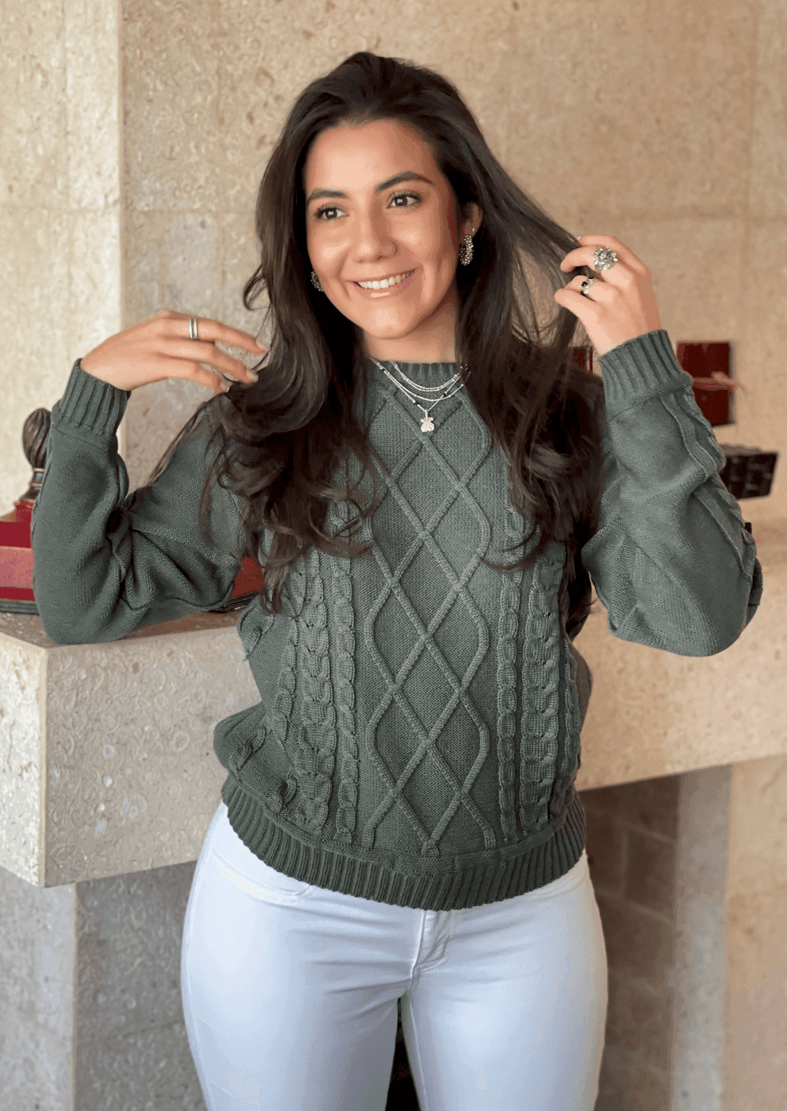 Sueter aranes cuello redondo 3