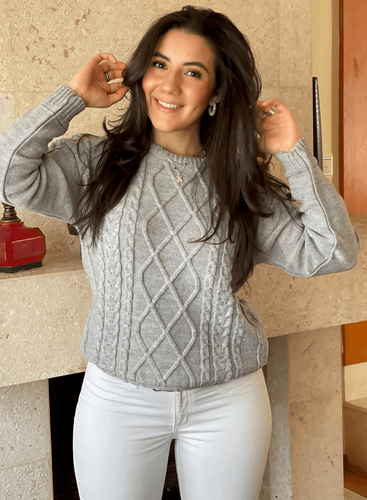 Sueter aranes cuello redondo 4