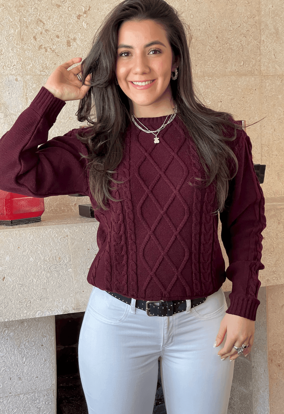 Sueter aranes cuello redondo 5