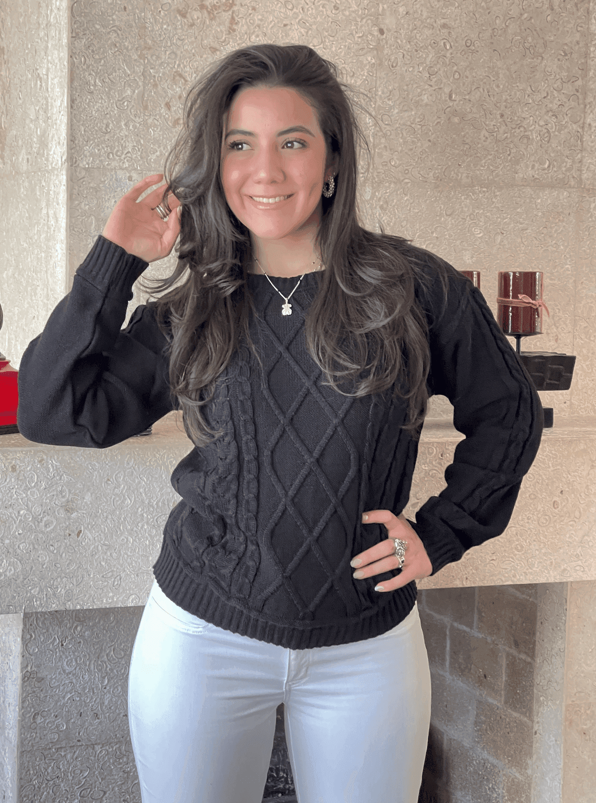 Sueter aranes cuello redondo 6