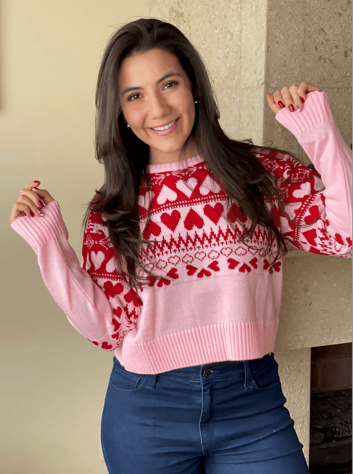 Sueter corazones corto 6