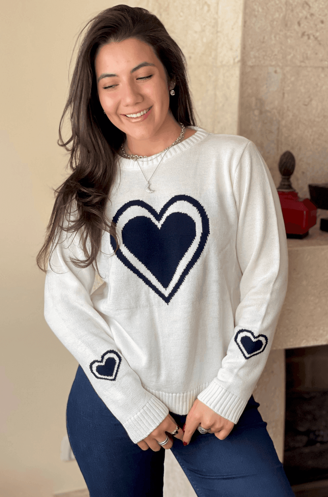 Sueter corazon doble - Imagen 1