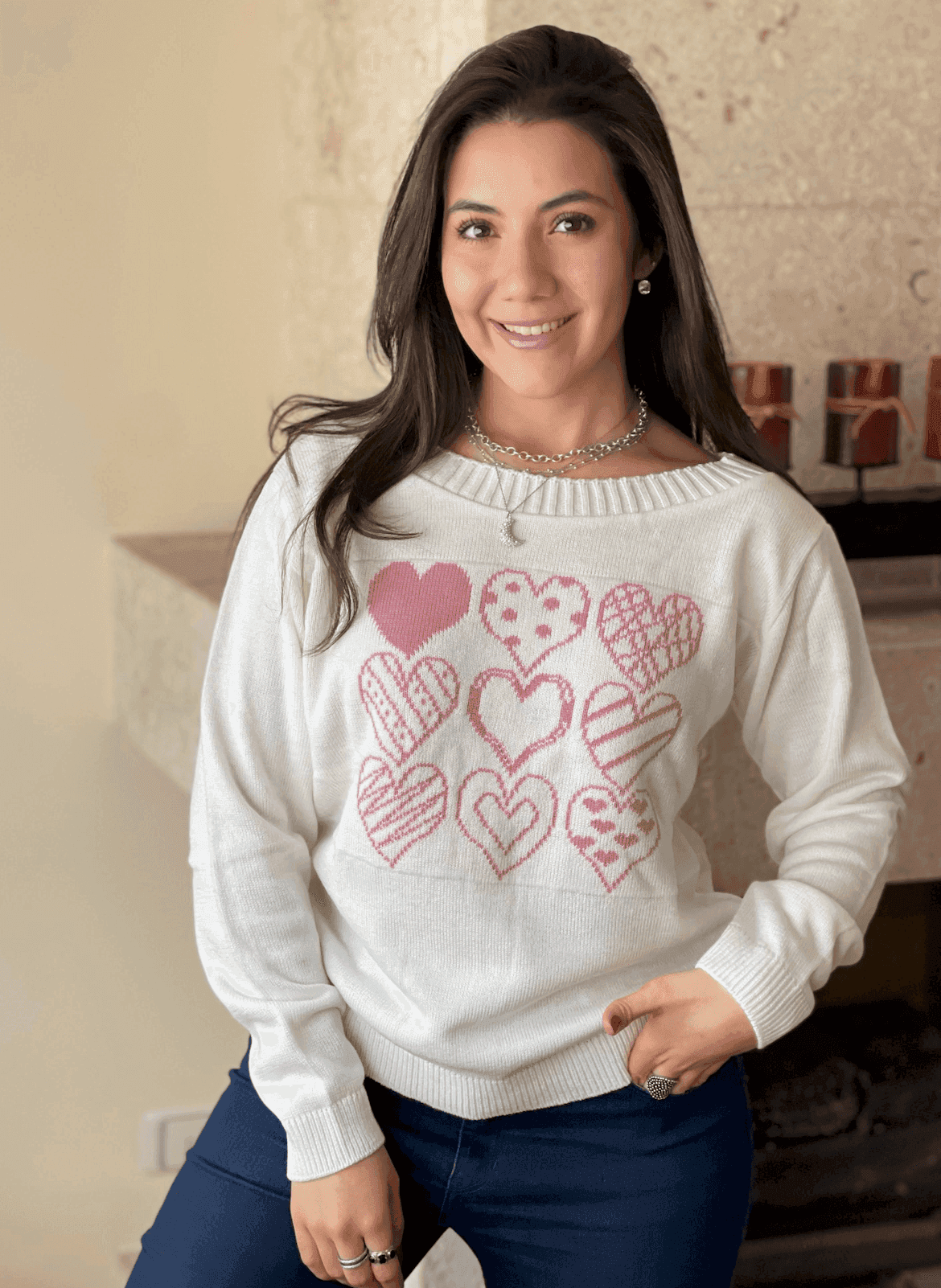 Sueter corazones tablero 2