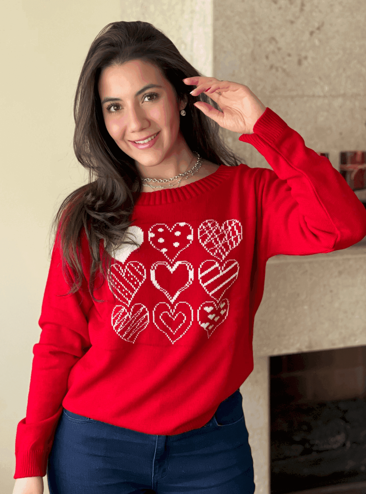 Sueter corazones tablero 4