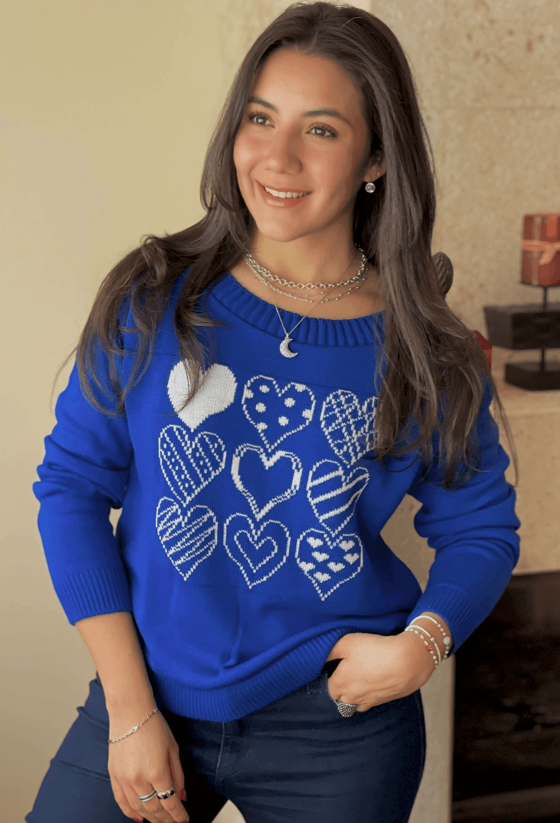 Sueter corazones tablero 5