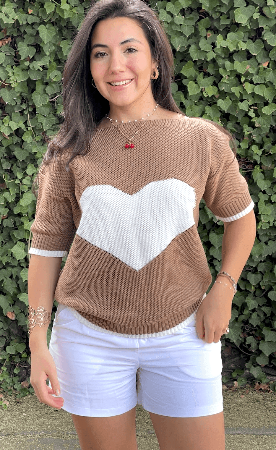 Blusa manga corta con corazon 3