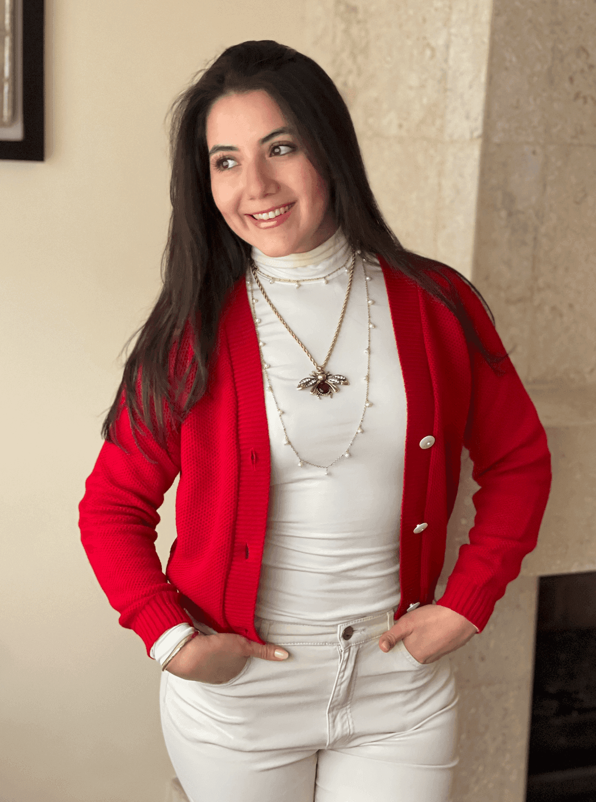 Sueter corto panal con botones 3