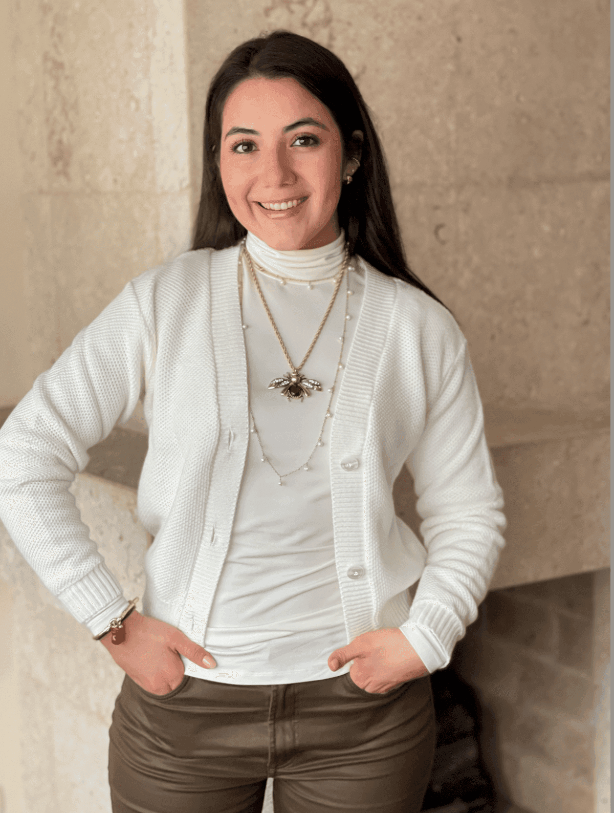 Sueter corto panal con botones 7