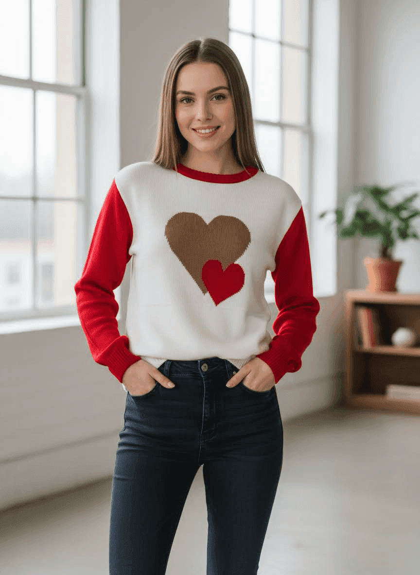 Sueter dos corazones - Imagen 1